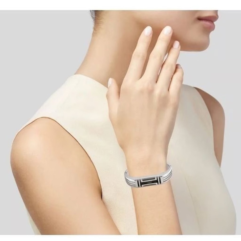 Tory Burch Fitbit bracelet, silver